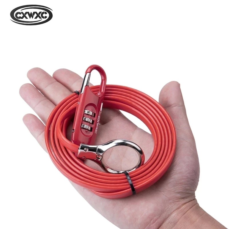 Cable Lock Flexible - Candado con contraseña portátil para bicicleta,