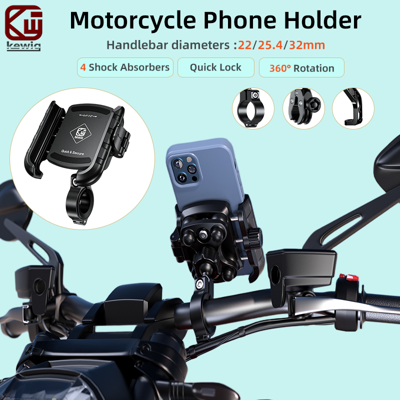 Commuter Bike Lock - Soporte para teléfono de motocicleta Kewig