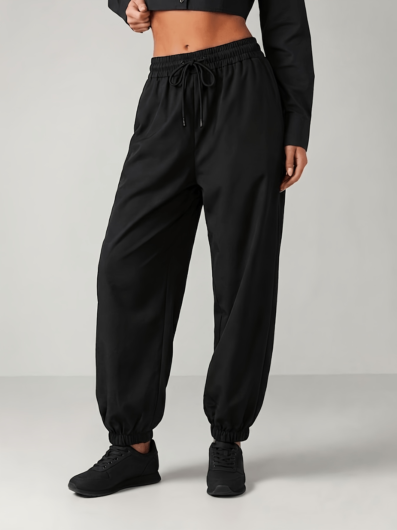 Cycling Commute Pants - Pantalones deportivos con cordón ajustable, cintura