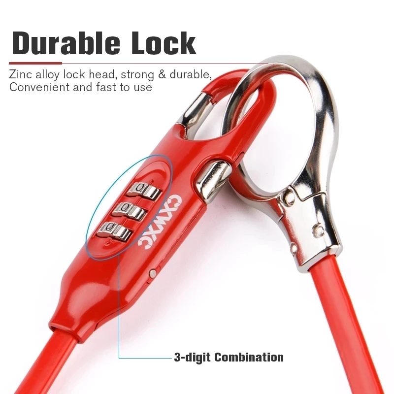 Candado con contraseña portáti - Cable Lock Flexible reseña y precio