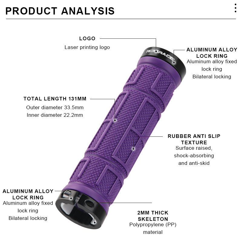 Puños de Bicicleta RIDERACE An - Commuter Bike Lock reseña y precio